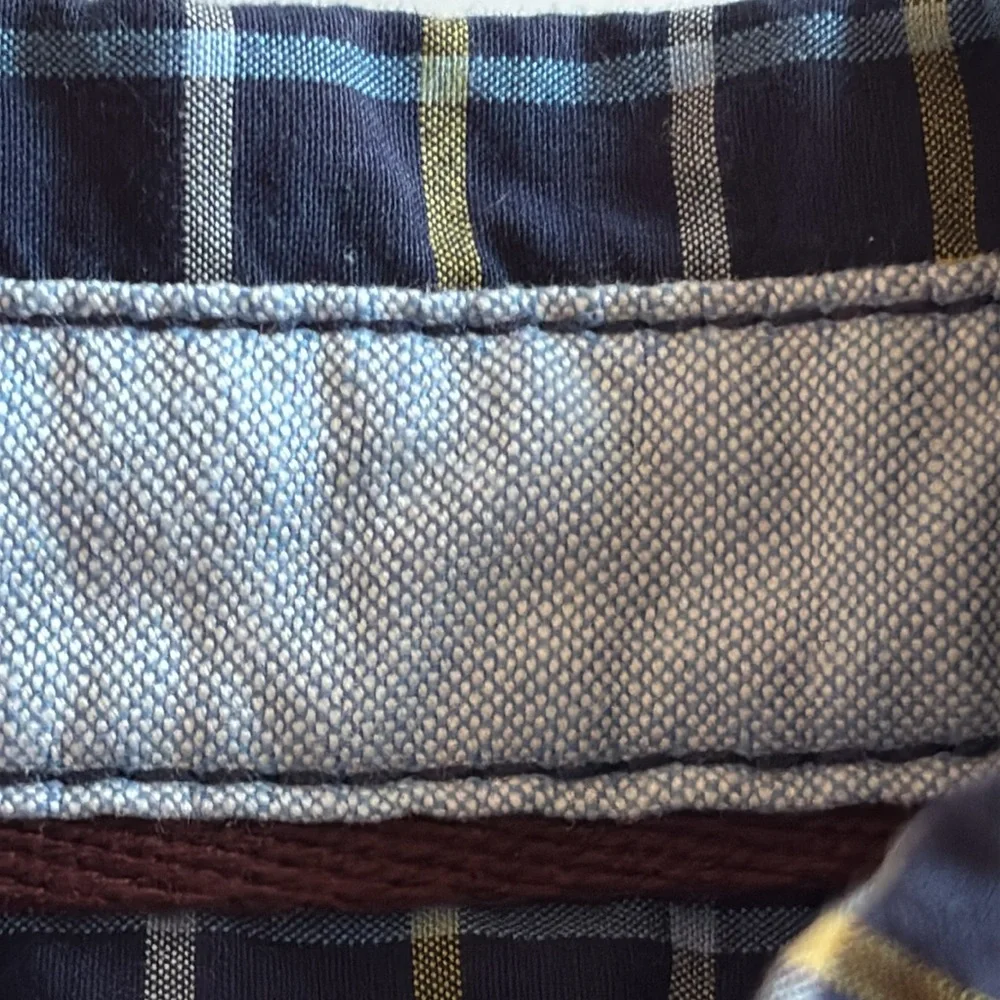 Baby Blue Plaid Carters Button Down 3M Shirt Onesie Baby Boy Blue Long Sleeve